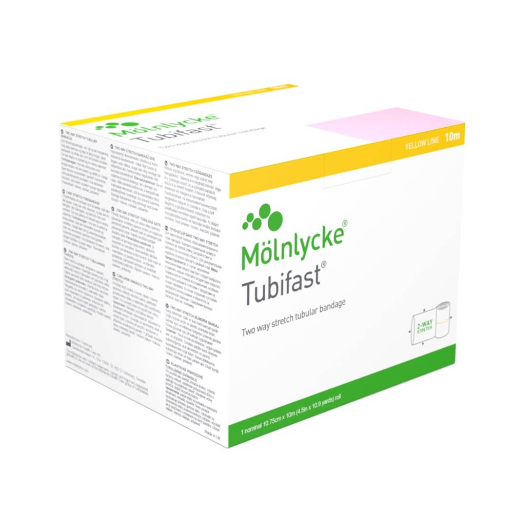 Stokinetka/bandaż leczniczy na AZS, EB, Łuszczyca, ŻÓŁTA 10m Tubifast