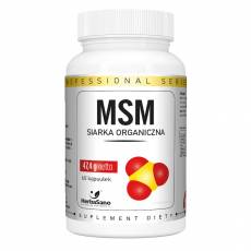 MSM SIARKA ORGANICZNA 60 kaps. regeneracja skóry, HERBASANO