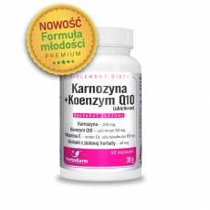 Karnozyna + koenzym Q10 + wit. E + wyciąg z zielonej herbaty – formuła młodości Premium, Herbasano
