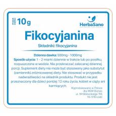 Fikocyjanina w proszku wyciąg ze spiruliny 10g, HerbaSano