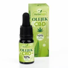 Olejek CBD 10 % naturalnych kanabinoidów, HerbaSano