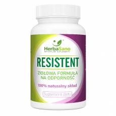 RESISTENT ZIOŁOWA FORMUŁA NA ODPORNOŚĆ 30 kaps. TERMIN WAŻN.! HerbaSano