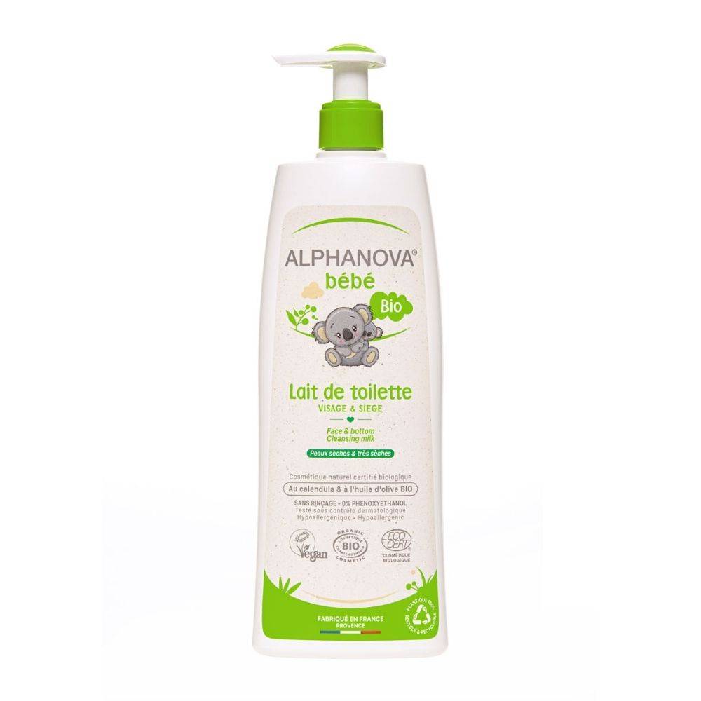 Organiczne mleczko z oliwą do mycia niemowląt 500 ml Alphanova Bebe