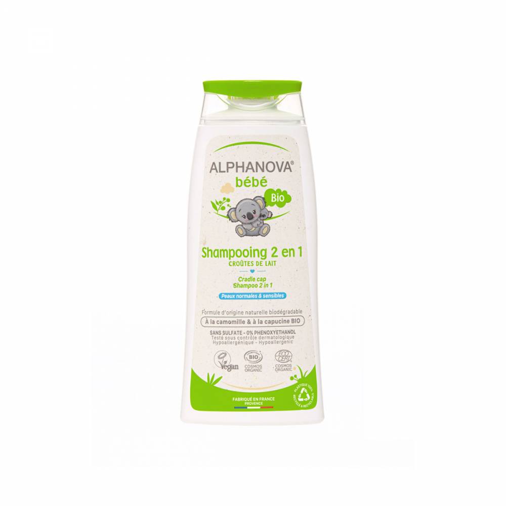 Delikatny szampon do włosów Bio 200 ml Alphanova Bebe