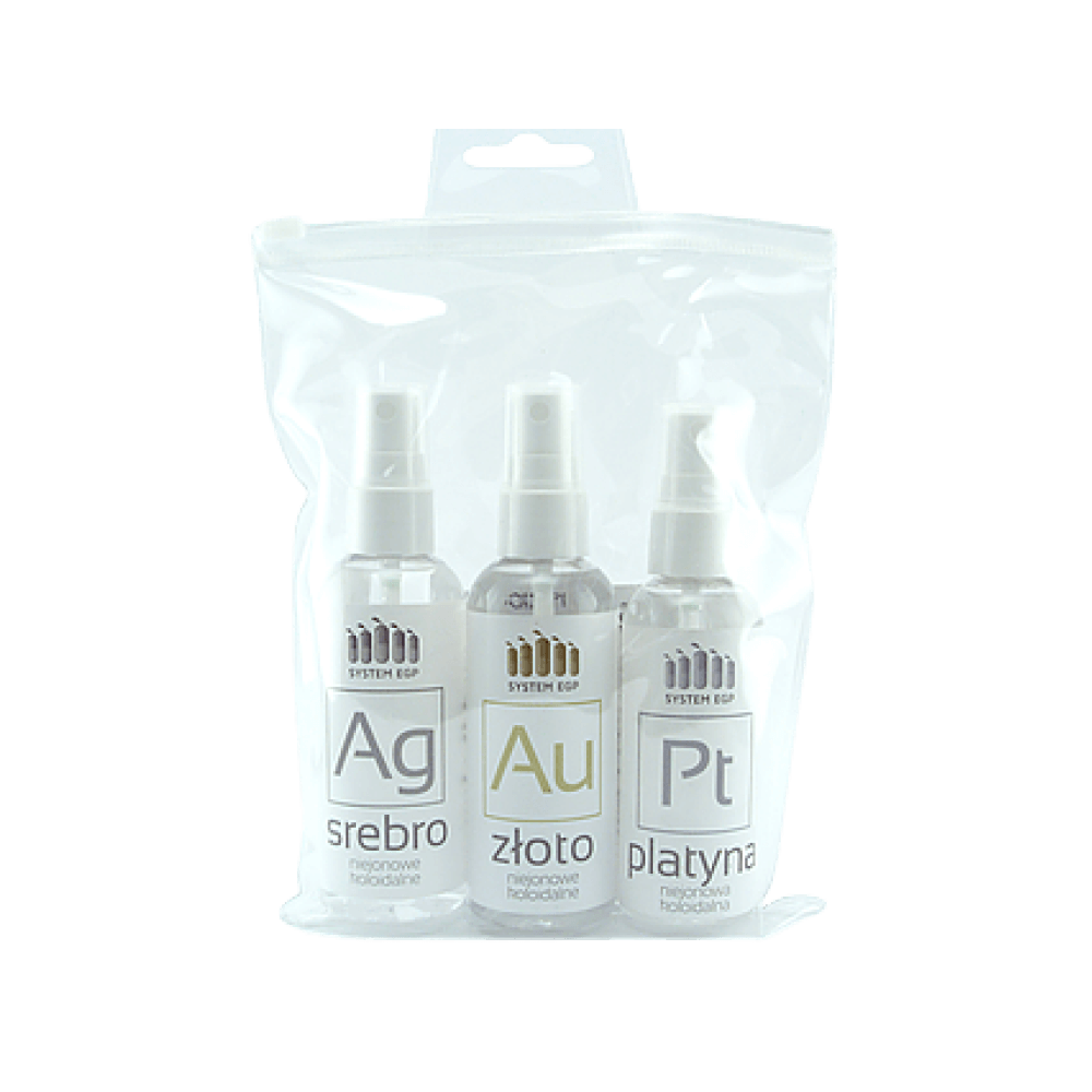 Zestaw z platyną 3 x 100 ml, nanokoloid System EGP