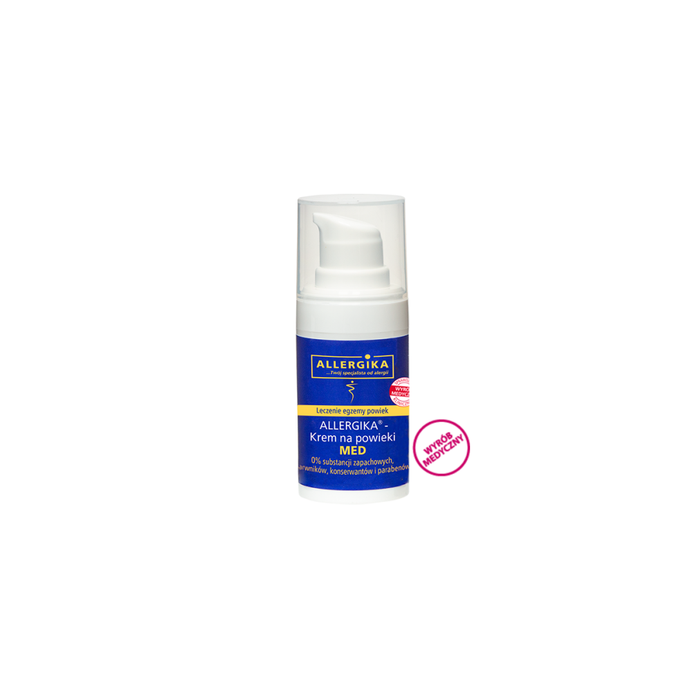 ALLERGIKA Krem na powieki MED 15 ml, AZS, łuszczyca, egzema