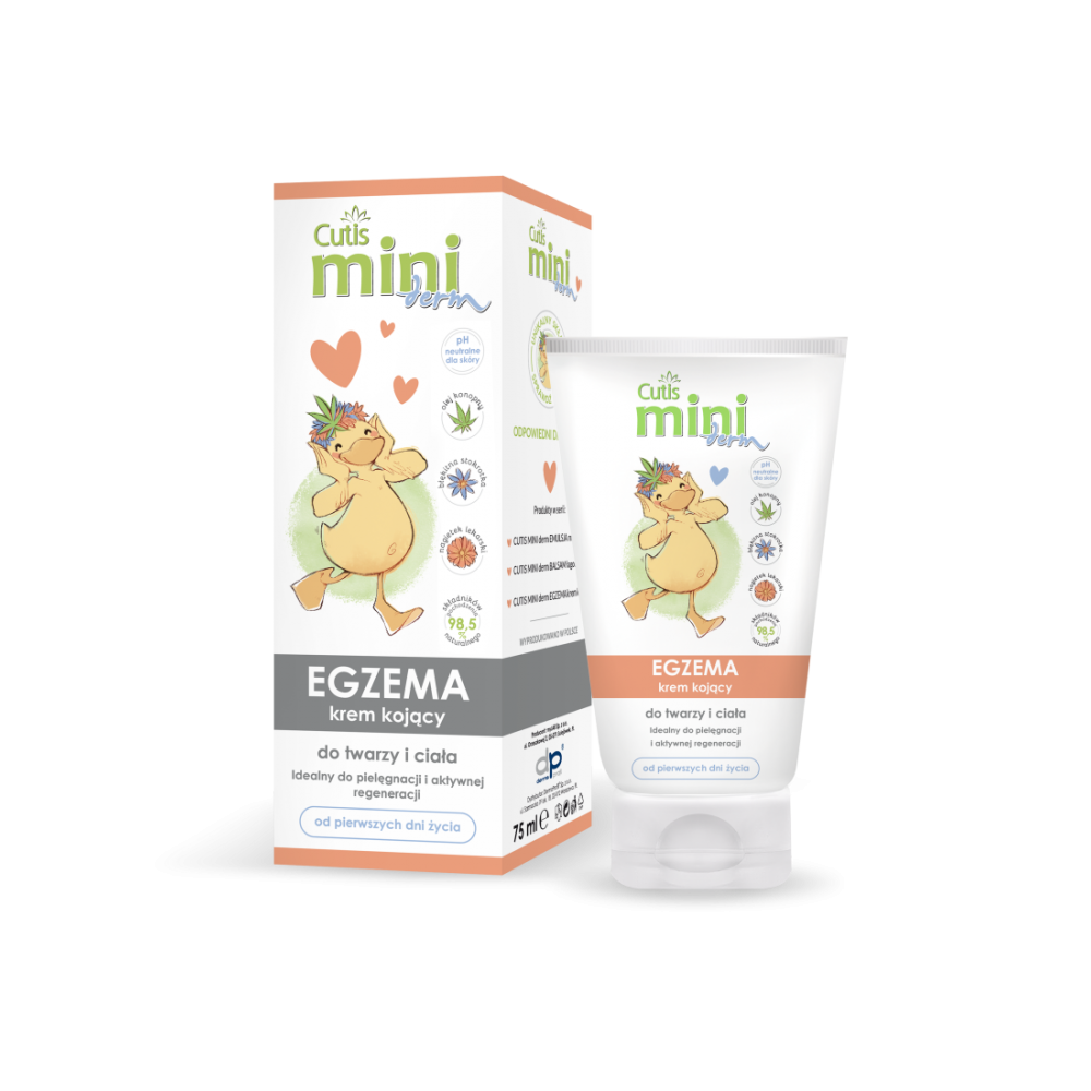 Cutis Mini Derm EGZEMA, krem kojący do twarzy i ciała, AZS, egzema, 75 ml