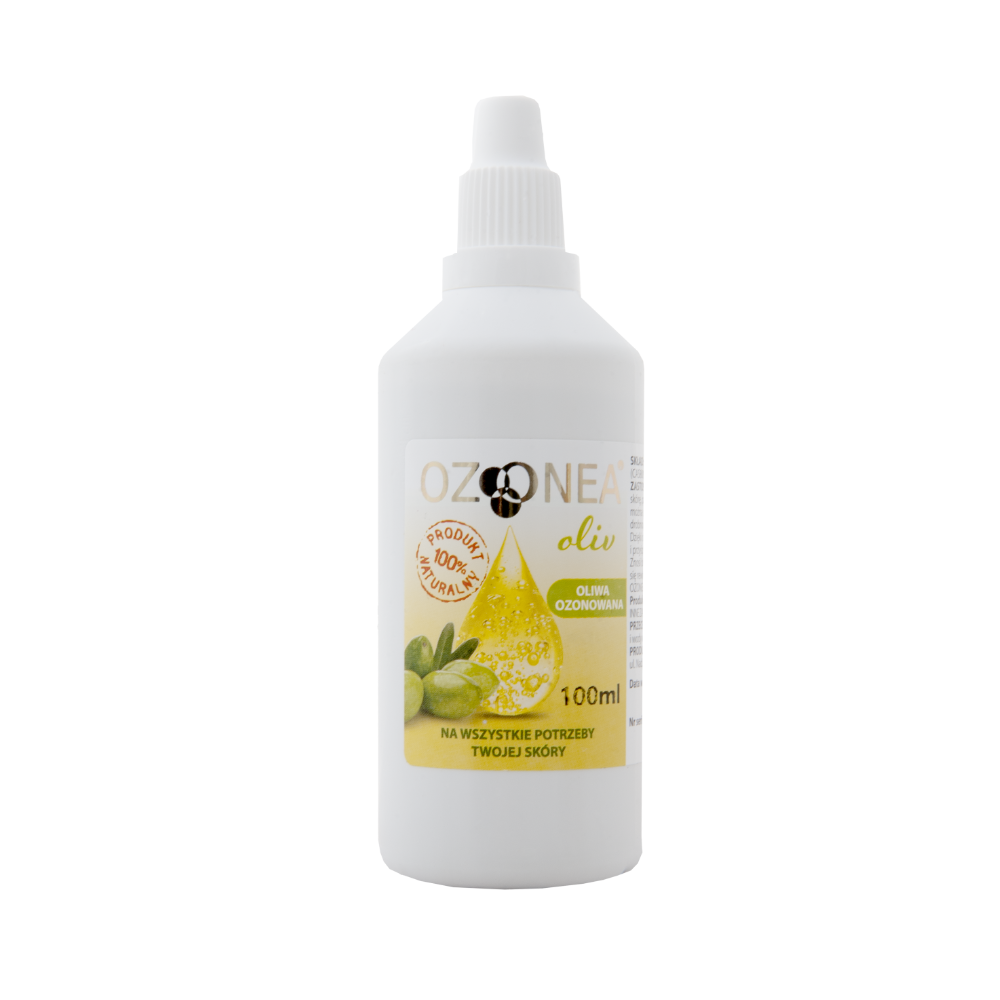 OZONEA oliv Ozonowana oliwa z oliwek 100 ml zakraplacz, gojenie skóry AZS, łuszczyca, egzema