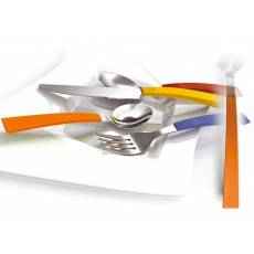 Sztućce 24 części BEZ NIKLU Rio Orange INOXPRAN