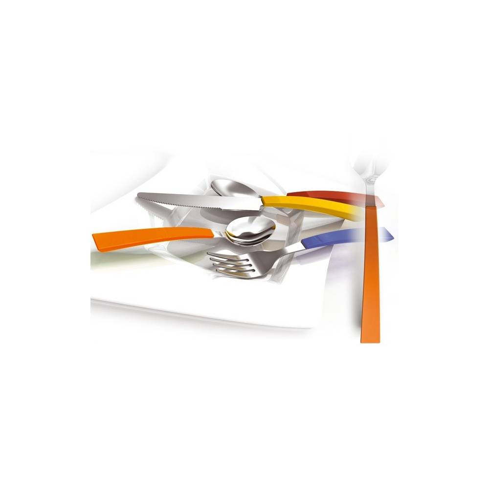 Sztućce 24 części BEZ NIKLU Rio Orange INOXPRAN