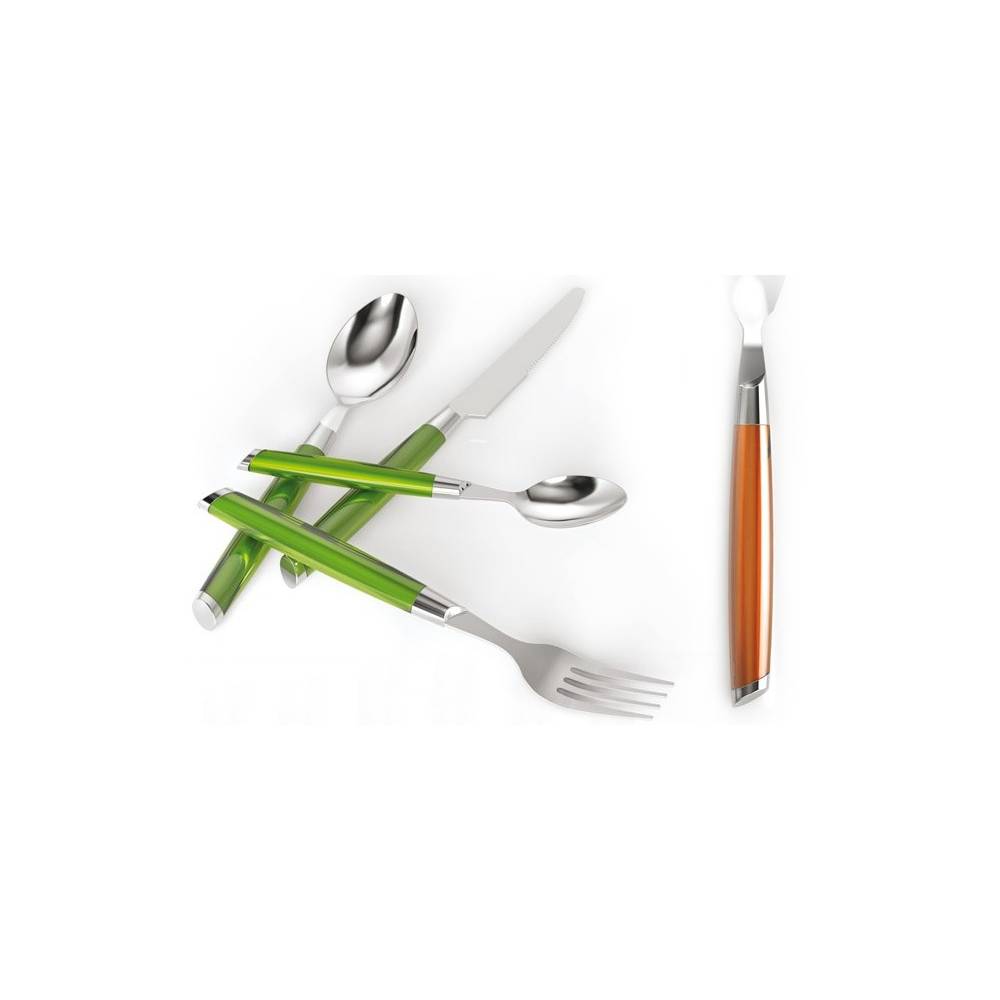 Sztućce 24 części BEZ NIKLU Marea orange INOXPRAN