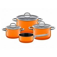 Zestaw 4 el. + rondel Passion Orange Silargan indukcja Silit