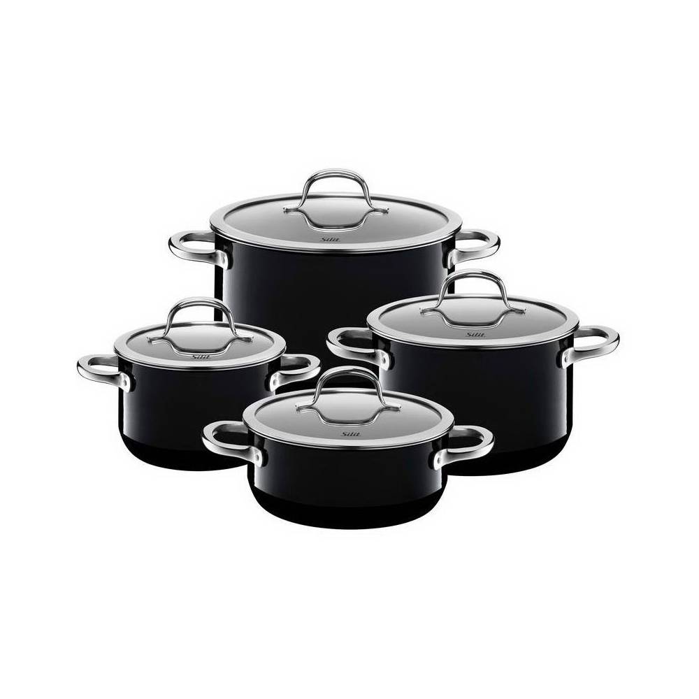 Zestaw 4 garnków Passion Black Silargan indukcja Silit