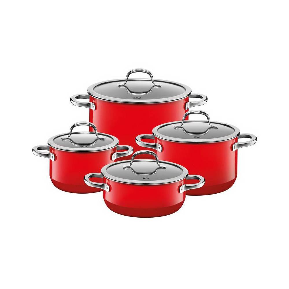 Zestaw 4 garnków Passion Red Silargan indukcja Silit