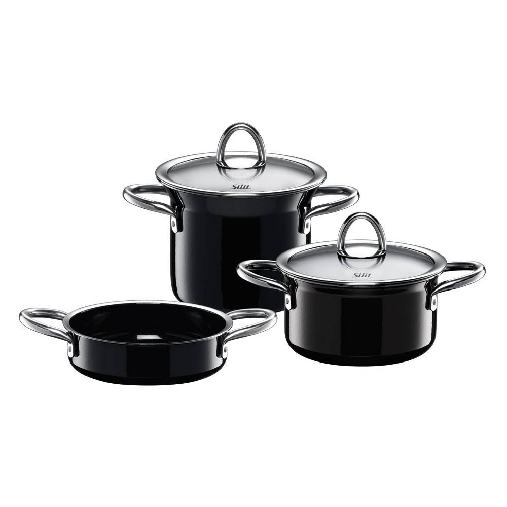 Zestaw naczyń 4-częściowy miniMax Silit SILARGAN BLACK