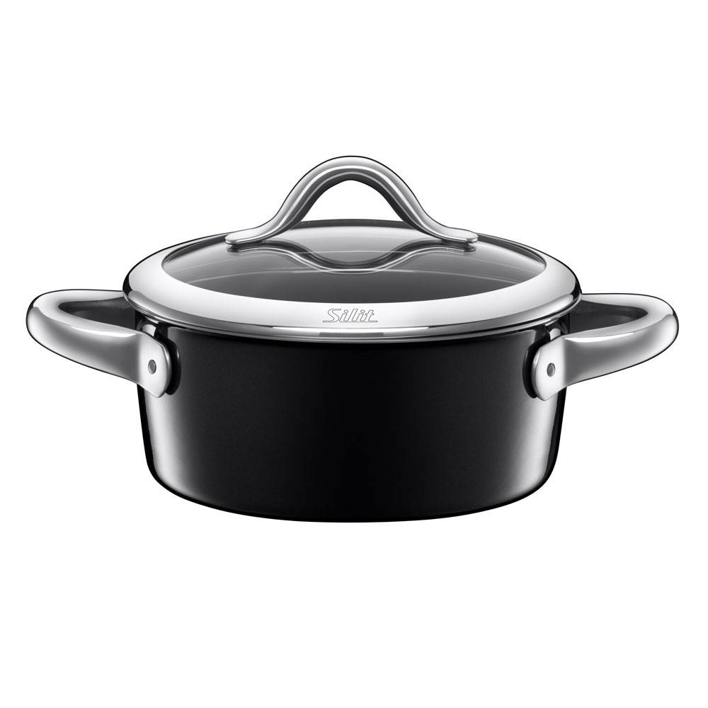 Garnek niski 22 cm Vitaliano Rosso 3,1 l Silargan Silit