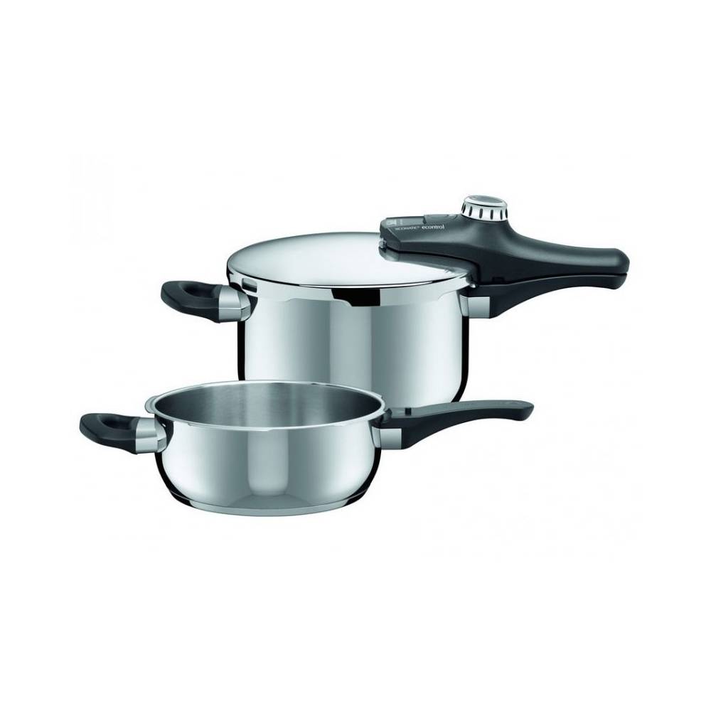 Zestaw szybkowarów Econtrol Duo 4,5 + 3L stal Silargan Silit