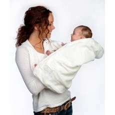 Baby Ręcznik Fartuch, biały Cuddledry