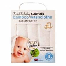 Cuddledry, Zestaw 3  super miękkich myjek bambusowych