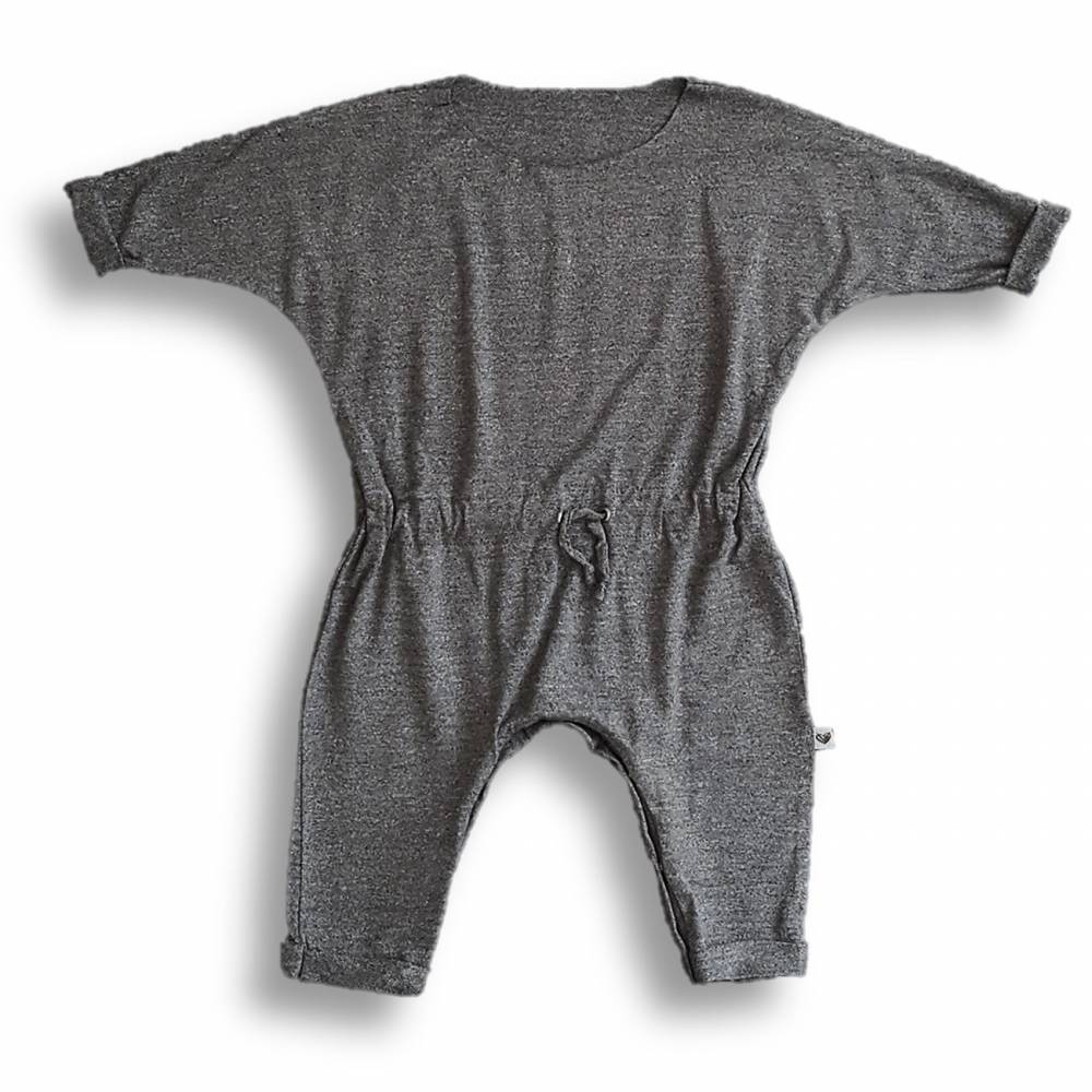 Rampers BAMBUS, ciemnoszary melanż Nanaf Organic