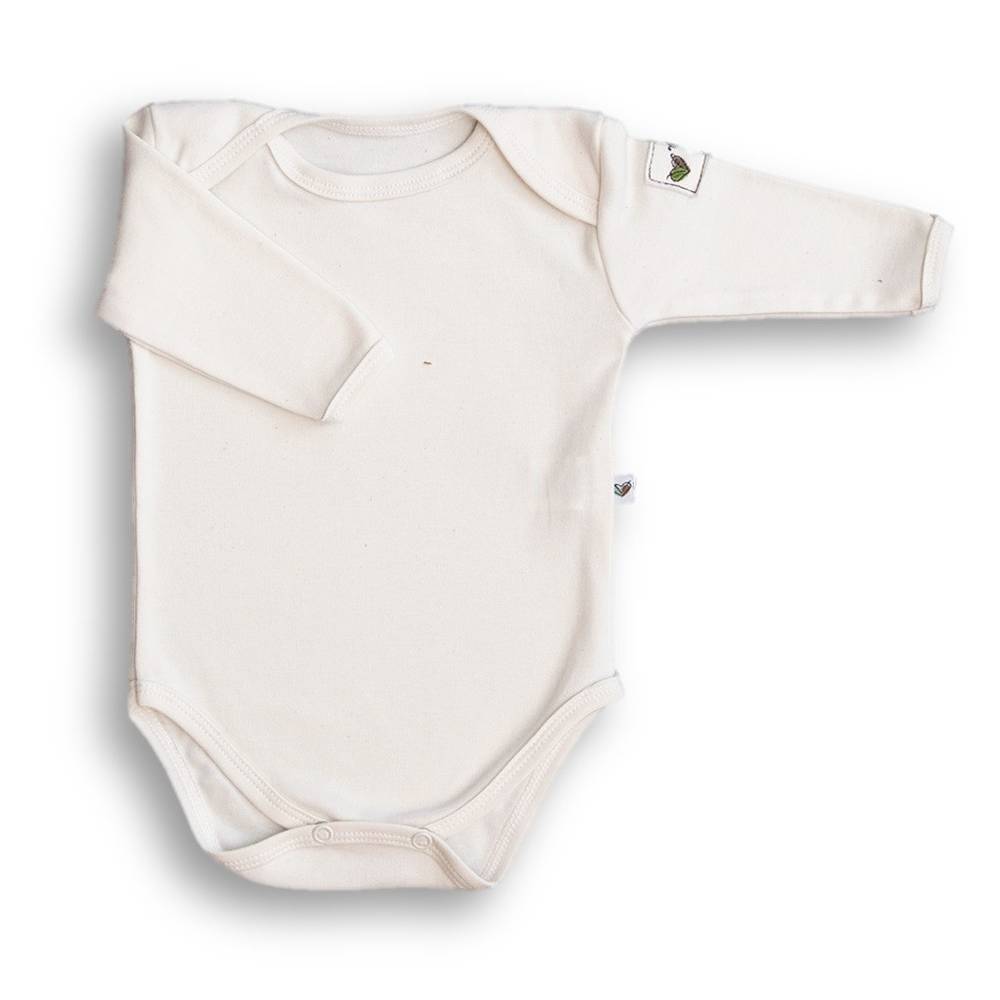 Body motylkowe z długim rękawem, BASIC naturalne Nanaf Organic