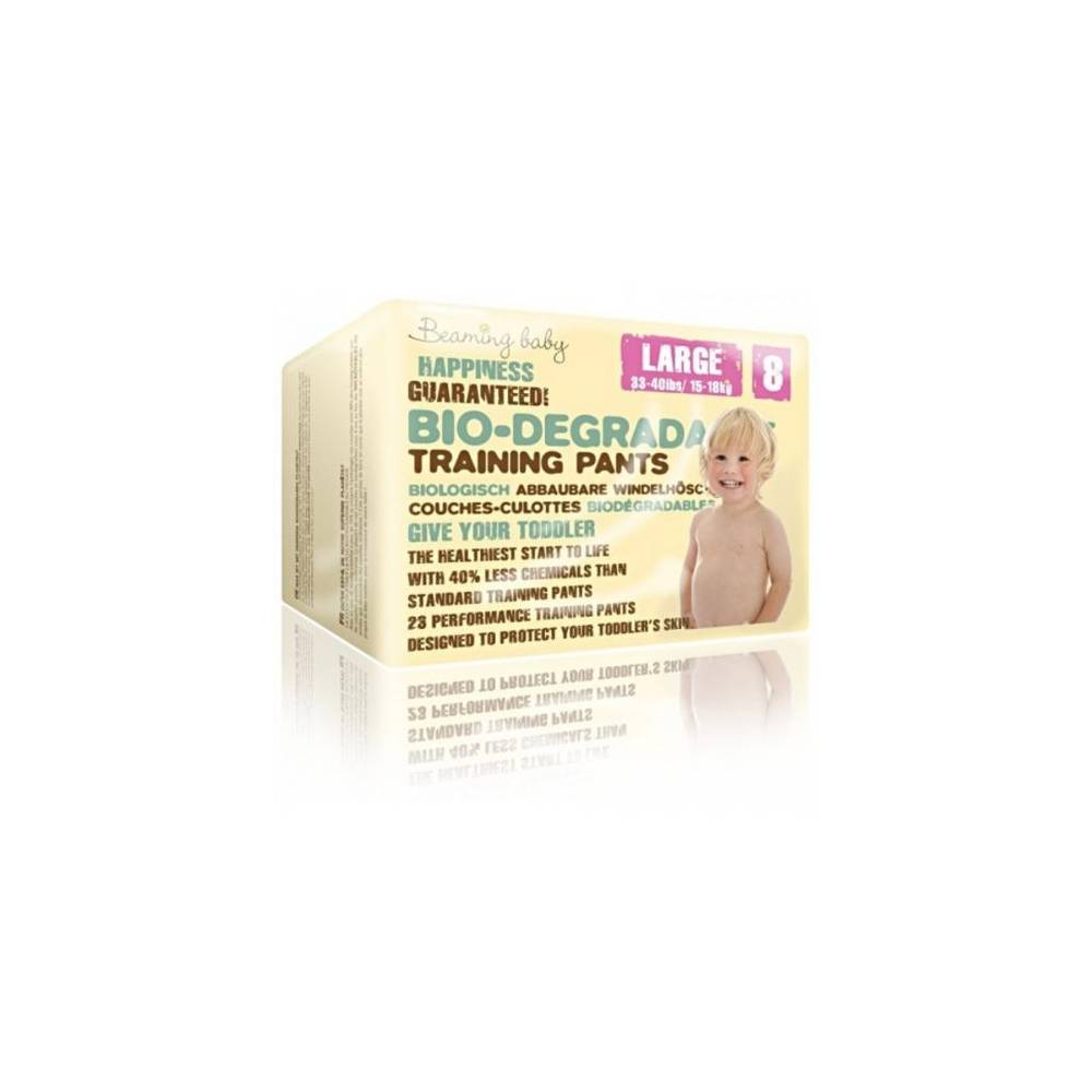 PANTS jednorazowe biodegradowalne pieluchomajtki, L, 23 szt. Beaming Baby