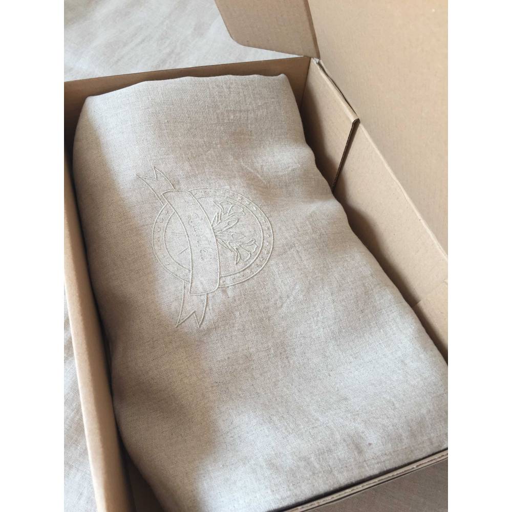 Prześcieradło lniane 180x200 cm LinenWell z certyfikatem OEKO-TEX®