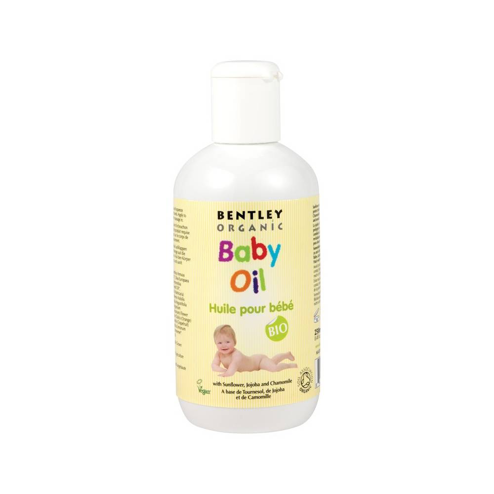 Dziecięcy olejek pielęgnacyjny z wyciągiem ze Słonecznika, Jojoby i Rumianku Bentley Organic