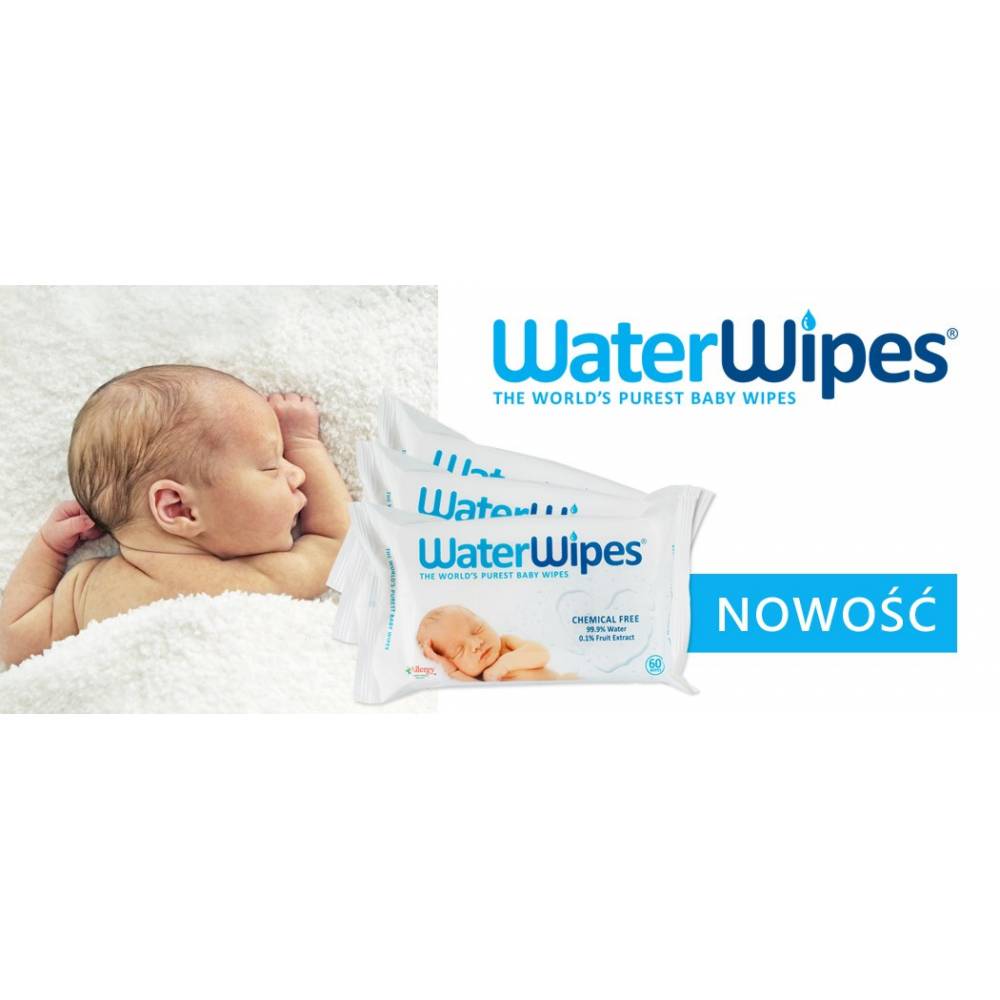 Chusteczki nasączane czystą wodą 60 szt. WaterWipes