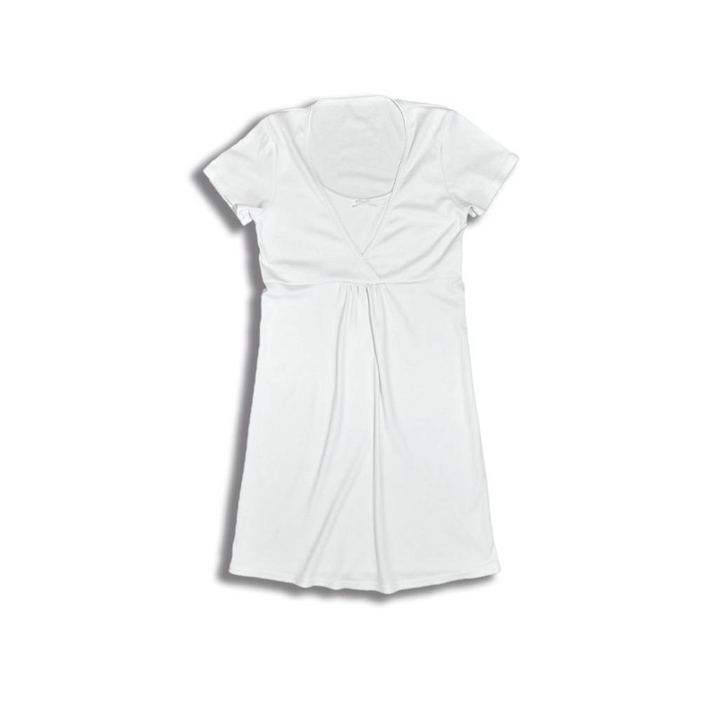 DO SPANIA I KĄPANIA, Koszula nocna z krótkim rękawem, naturalna Nanaf Organic