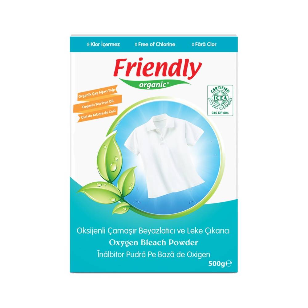 Tlenowy wybielacz w proszku, Bleach, 500g- Friendly Organic
