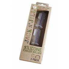 Szczoteczka Silikonowa na Palec do Czyszczenia Ząbków 6-24 m-ce, 2-PACK Jack N'Jill
