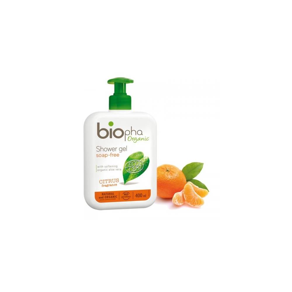 Żel pod prysznic CITRUS, butelka z pompką 400ml BIOpha