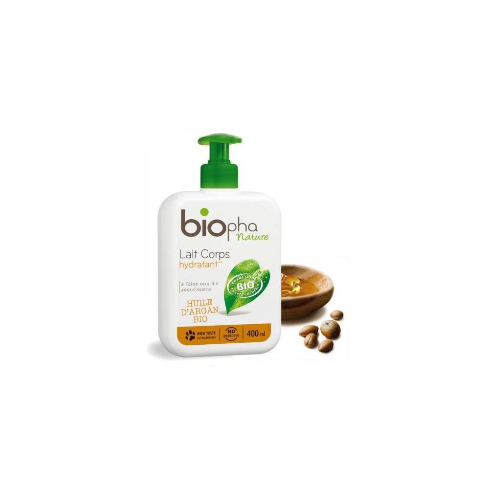 Mleczko do ciała regenerujące z Masłem Karite, butelka z pompką, 400 ml BIOpha