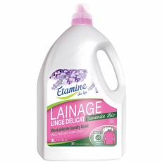 Płyn do prania delikatnych tkanin i wełny organiczna lawenda, 3 l- Etamine du Lys