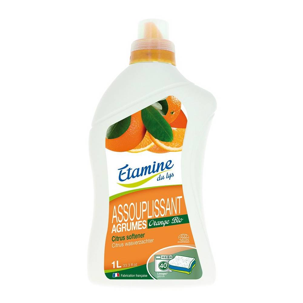 Płyn zmiękczający do płukania tkanin organiczne cytrusy, 1L- Etamine du Lys