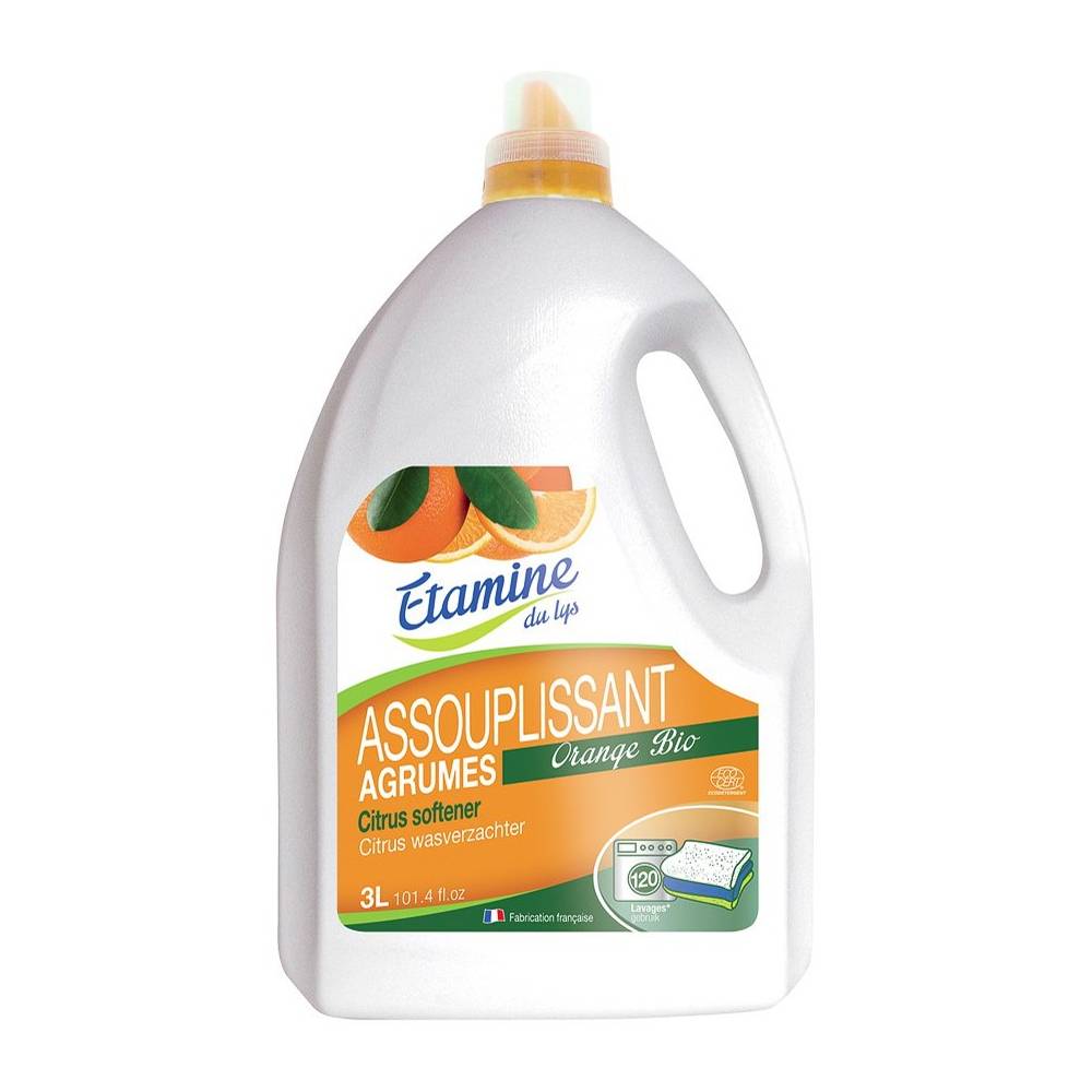 Płyn zmiękczający do płukania tkanin organiczne cytrusy, 3L- Etamine du Lys