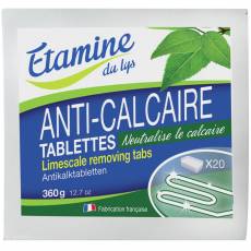 Tabletki do odkamieniania pralek i zmywarek oraz do zmiękczania wody, prania i ochrony kolorów tkanin 20 szt- Etamine du Lys