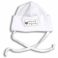 Nanaf Organic, BASIC, Czapka zawijana, biała