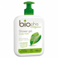 Żel pod prysznic ZIELONE JABŁUSZKO, butelka z pompką 400 ml BIOpha