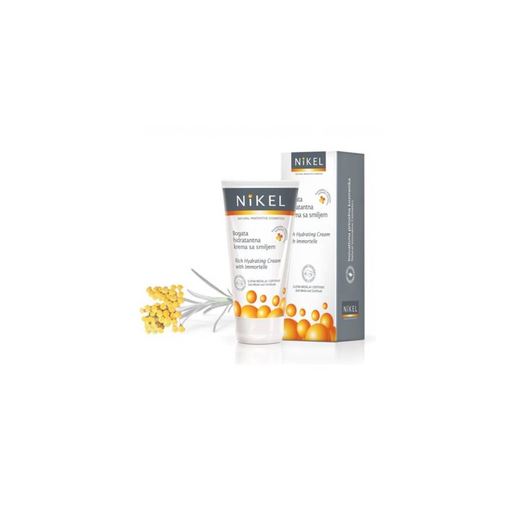 Bogaty krem nawilżający z wyciągiem z kwiatu Immortelle, 50 ml, NIKEL