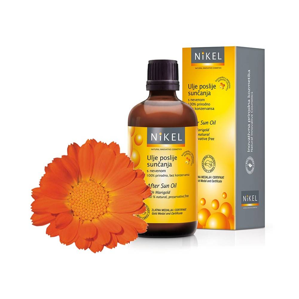 Olejek z Nagietkiem po opalaniu,100% naturalny,100 ml, Nikel