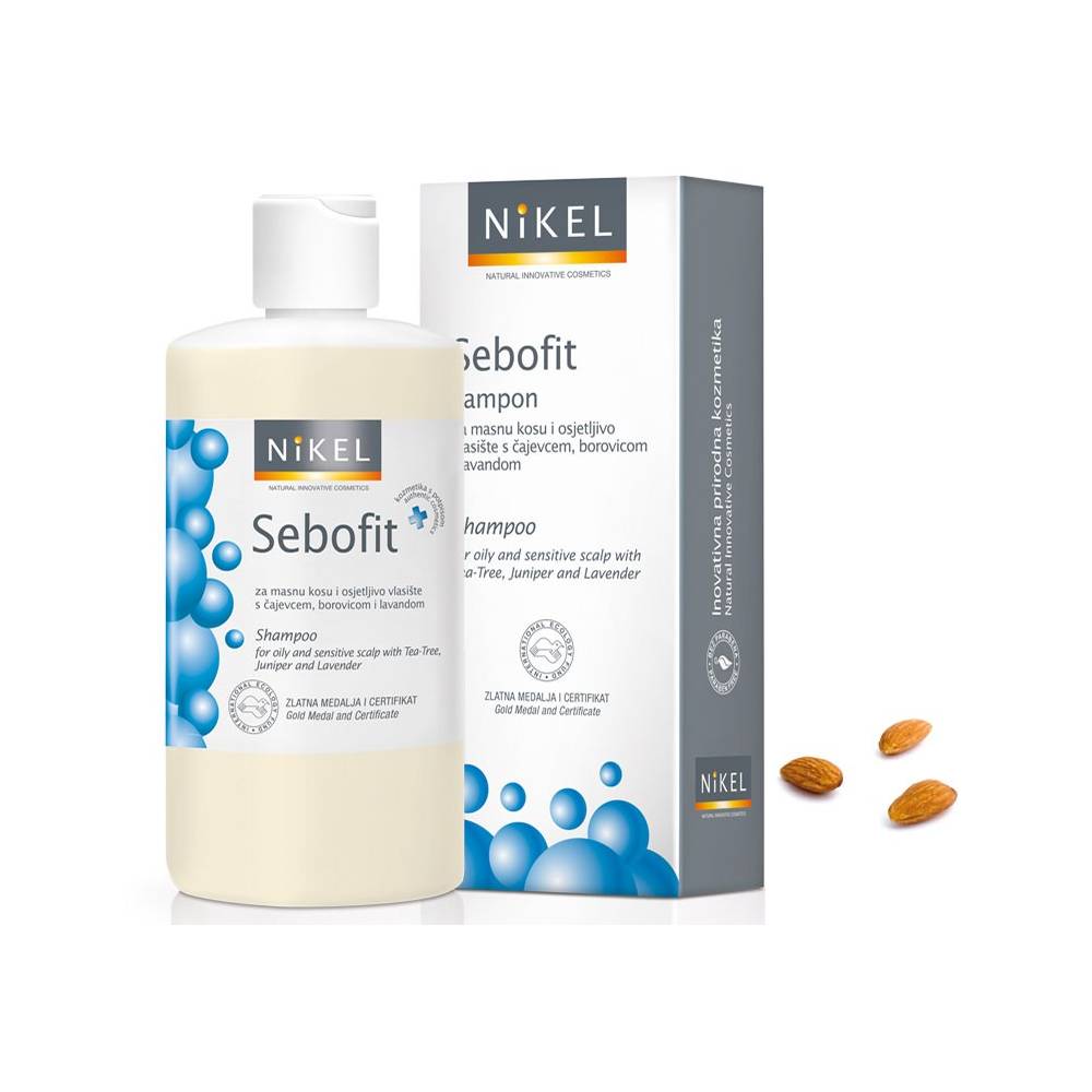 Szampon do włosów tłustych i wrażliwej skóry głowy, 200 ml, NIKEL