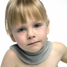 Kołnierz na szyję na AZS pokryty srebrem SILVERCARE