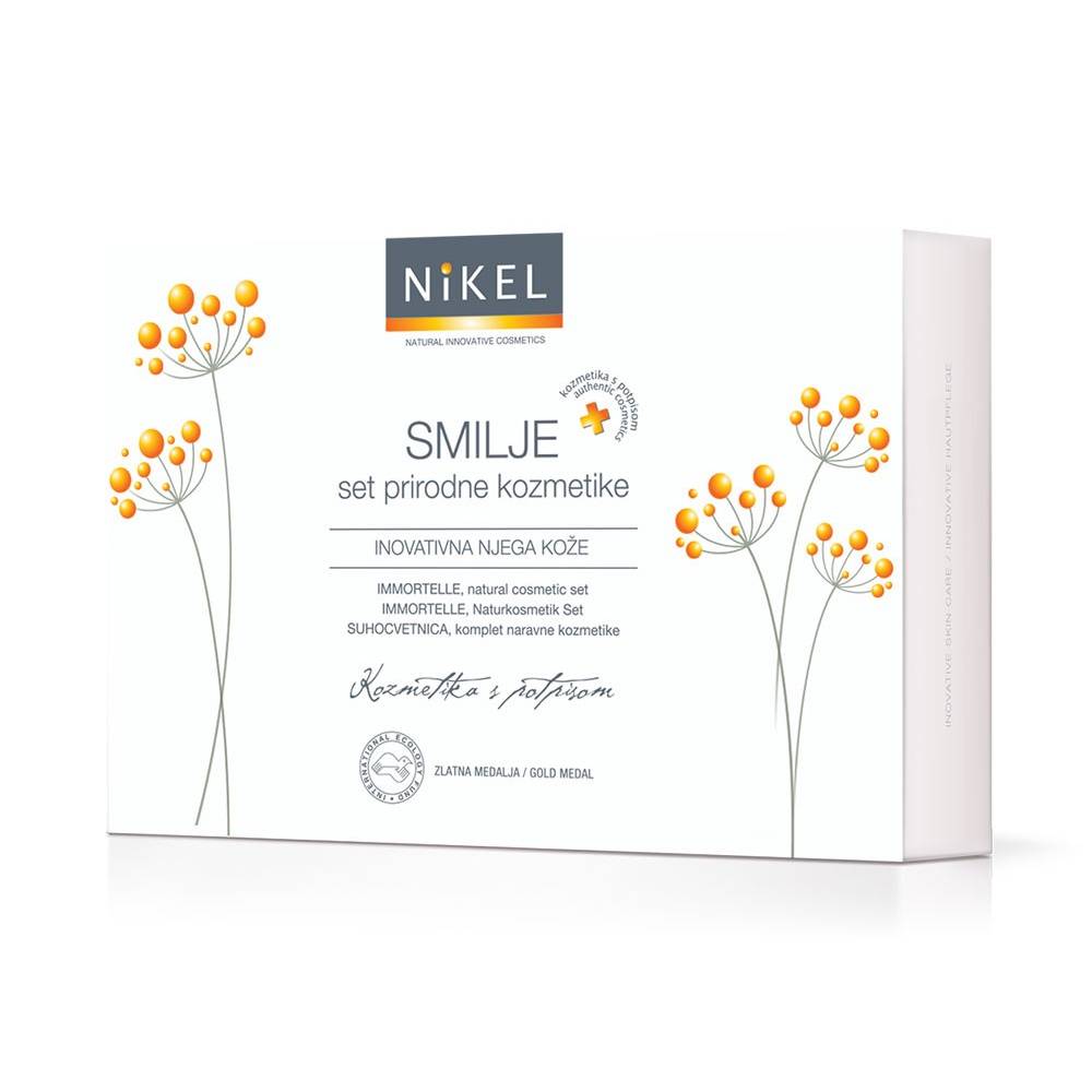 Zestaw Prezentowy do Pielęgnacji Cery z IMMORTELLE, (3 produkty), NIKEL
