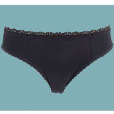 Figi wielokrotnego użytku na nietrzymanie moczu z warstwami chłonnymi CZARNE DryMed