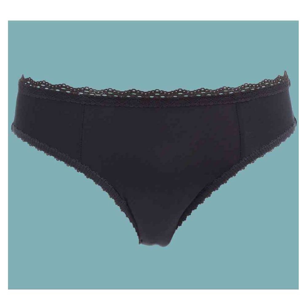 Figi wielokrotnego użytku na nietrzymanie moczu z warstwami chłonnymi CZARNE DryMed