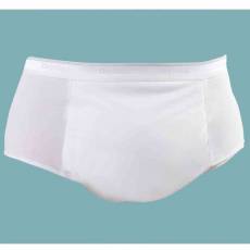 Slipy męskie wielokrotnego użytku na nietrzymanie moczu (inkontynencję stopnia 2 i 3)  z warstwami chłonnymi BIAŁE DryMed