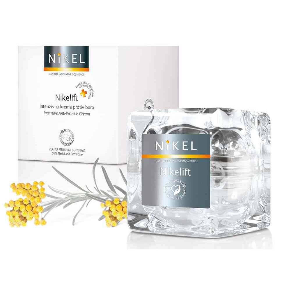 NIKELIFT Przeciwzmarszczkowy krem z Pomarańczą, kwiatem Immortelle, olejkiem sezamowym i wit. E, 50 ml, NIKEL