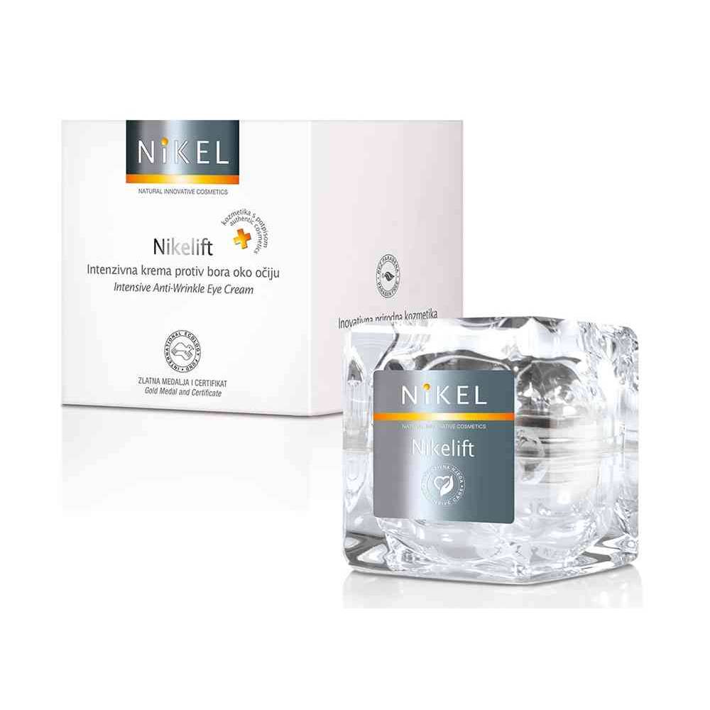 NIKELIFT Przeciwzmarszczkowy Krem pod oczy z Pomarańczą, kwiatem Immortelle, olejkiem sezamowym i wit. E, 15 ml, NIKEL